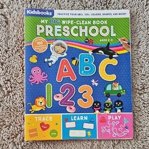 My Big Wipe-Clean Book - Preschool Learning Toy